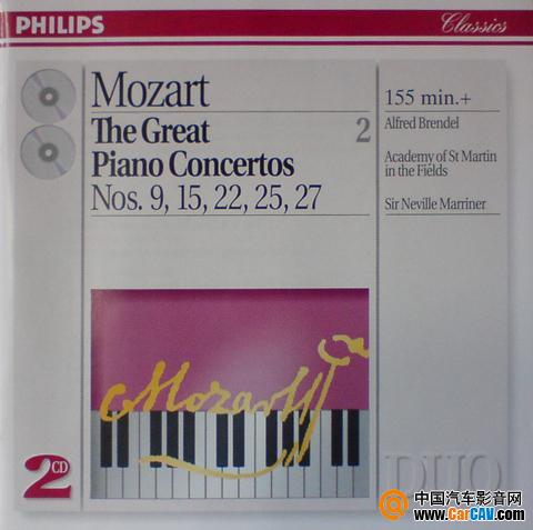 PHILIPS出品的小双张《莫扎特伟大的钢琴协奏曲&#8226;第2集》
