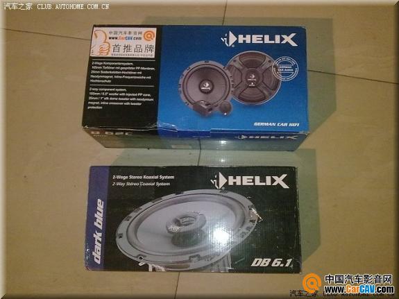 喇叭主角登场啦德国原装HELIX 喜力士 B 62C Dark Blue 两分频套装喇叭 6.5寸