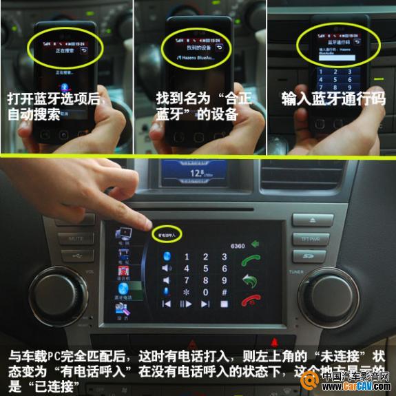 当于手机完全匹配后，这时候接打电话完全可以直接在车载显示屏上操控